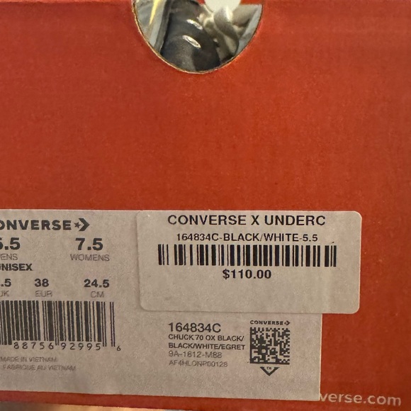 Converse Chuck ‘70 OX UNDERCOVER The Warriors Camo - Picture 9 of 9